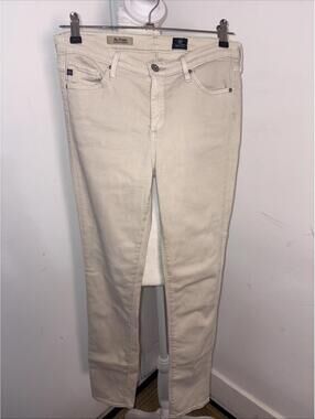 AG Jeans The Prima cream-colored cigarette‎ jean  W29”L30” Midrise